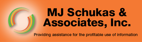 Company name: MJ Schukas & Assoc and  slogan: Providing Assistance for the Profitable Use of Information